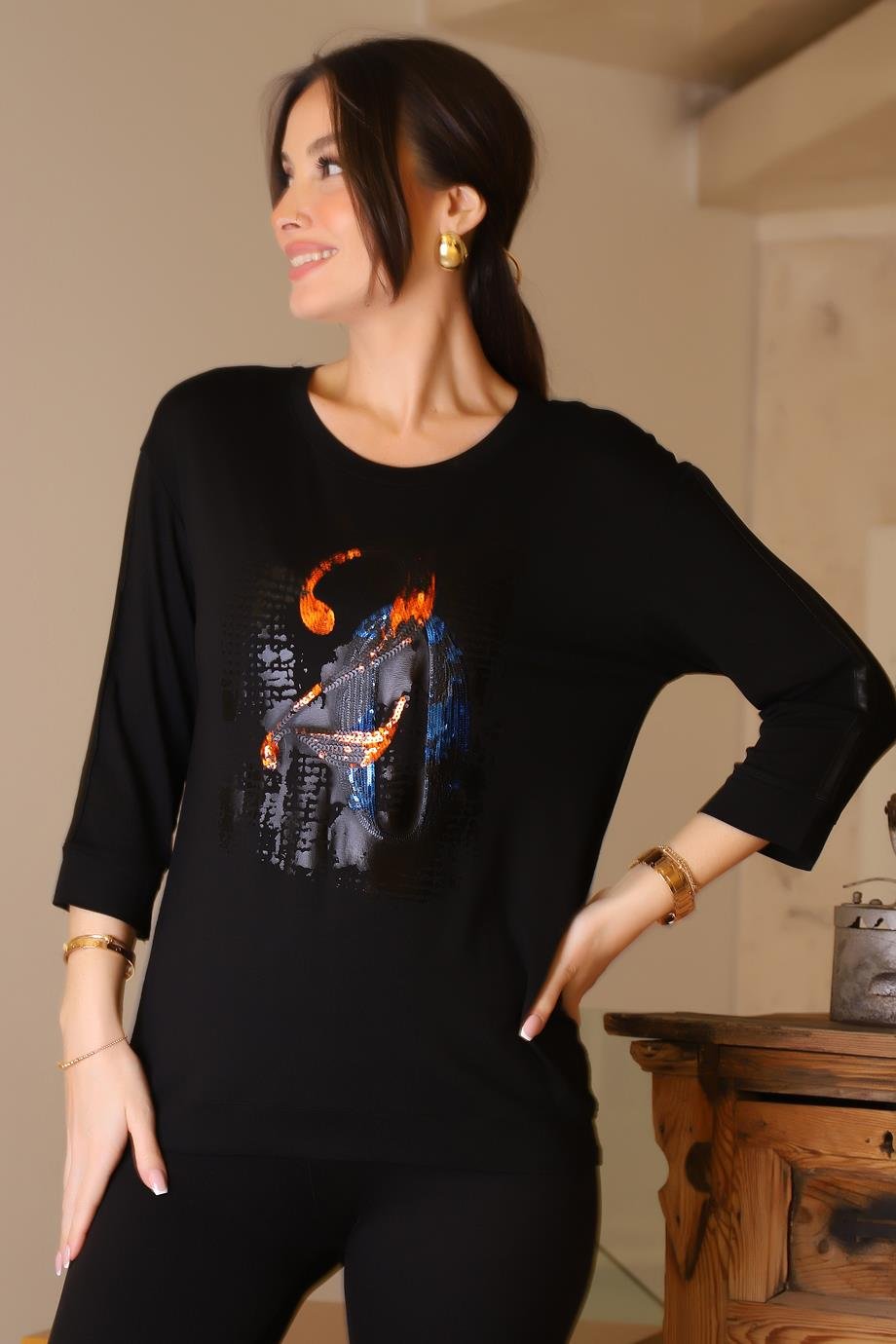 DAİDO00731-2K5 DAİDO T-SHIRTSİYAH