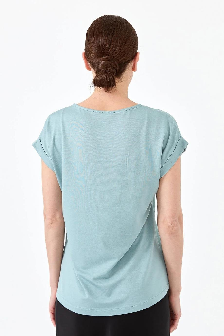 DESEN22707-2Y4 DESEN BLUZS.YEŞİL