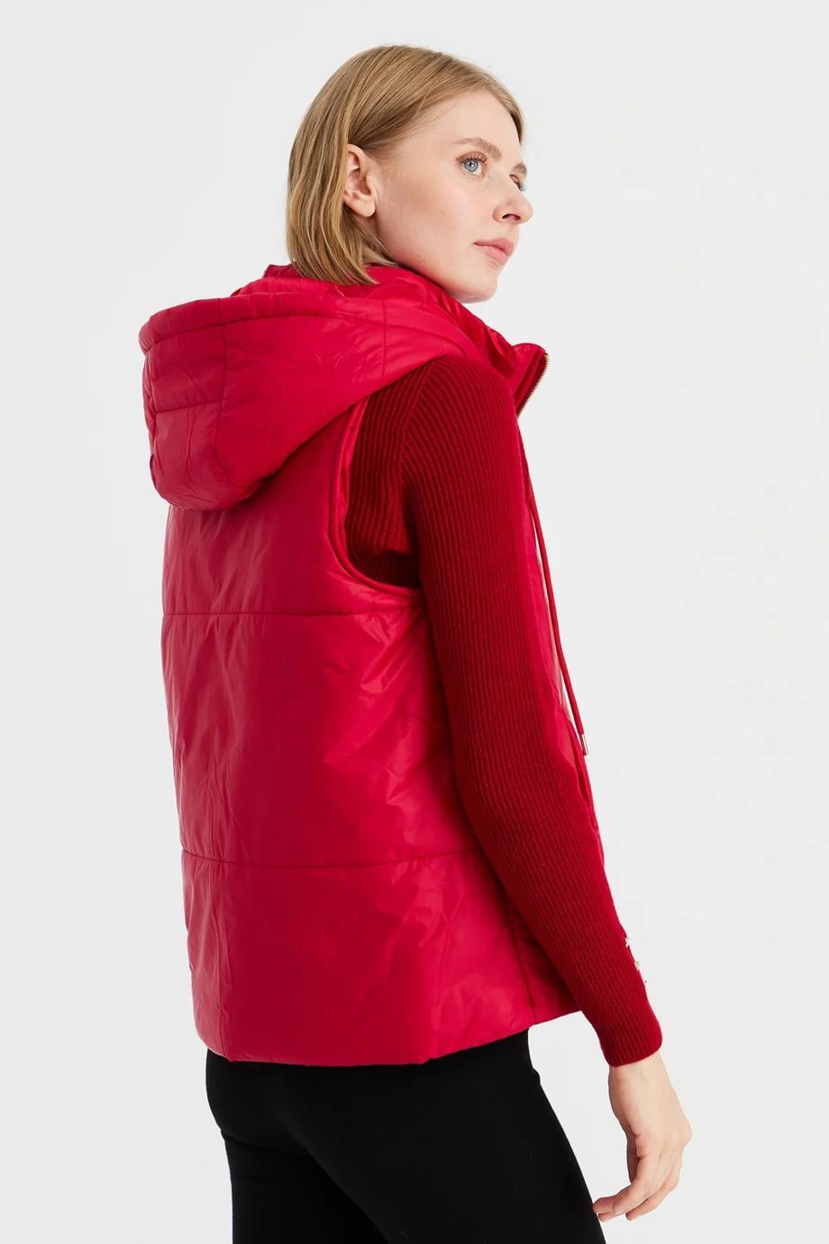 DESEN23409-2K4 DESEN YELEKKIRMIZI
