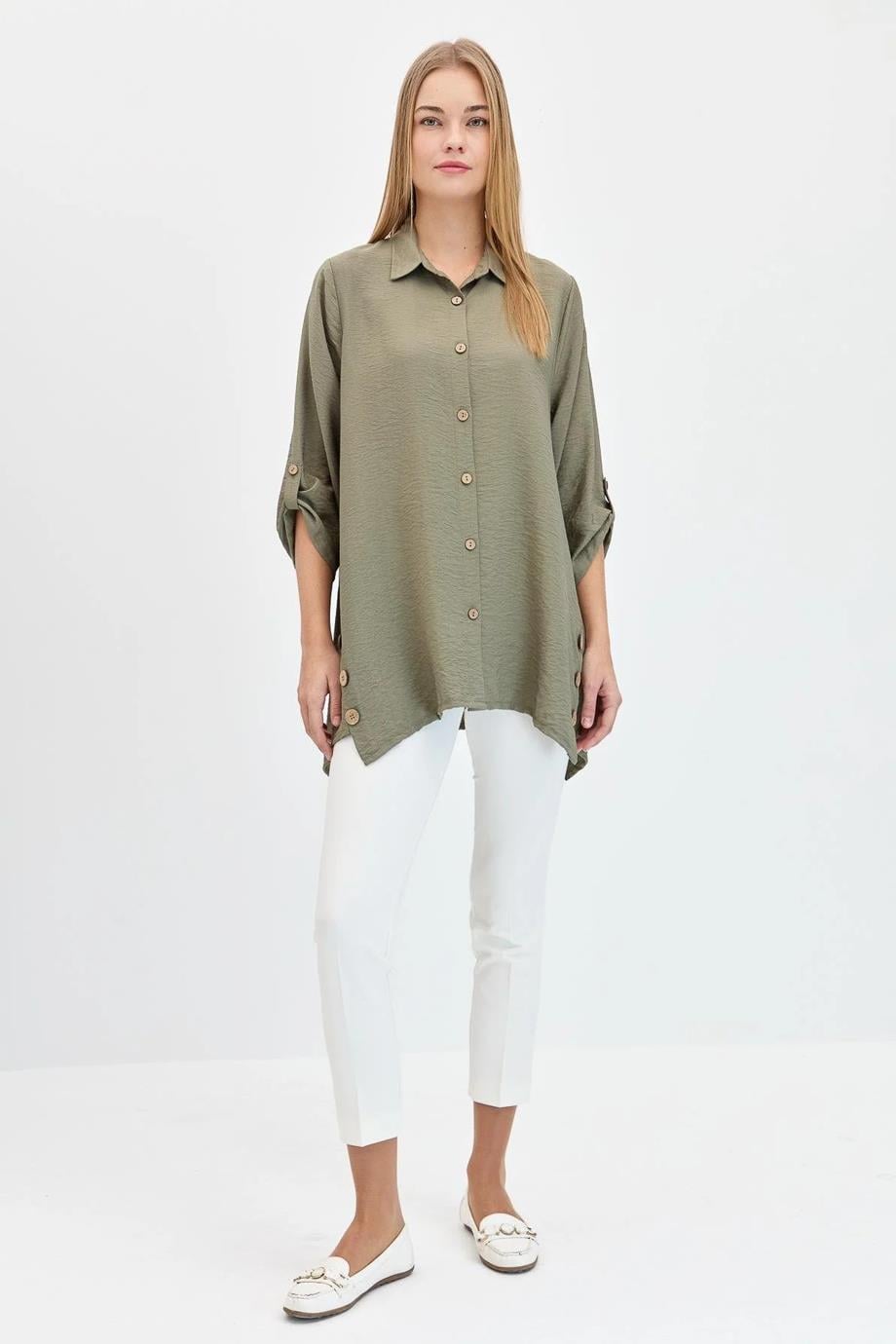 DESEN23493-2Y4 DESEN GÖMLEKHAKİ