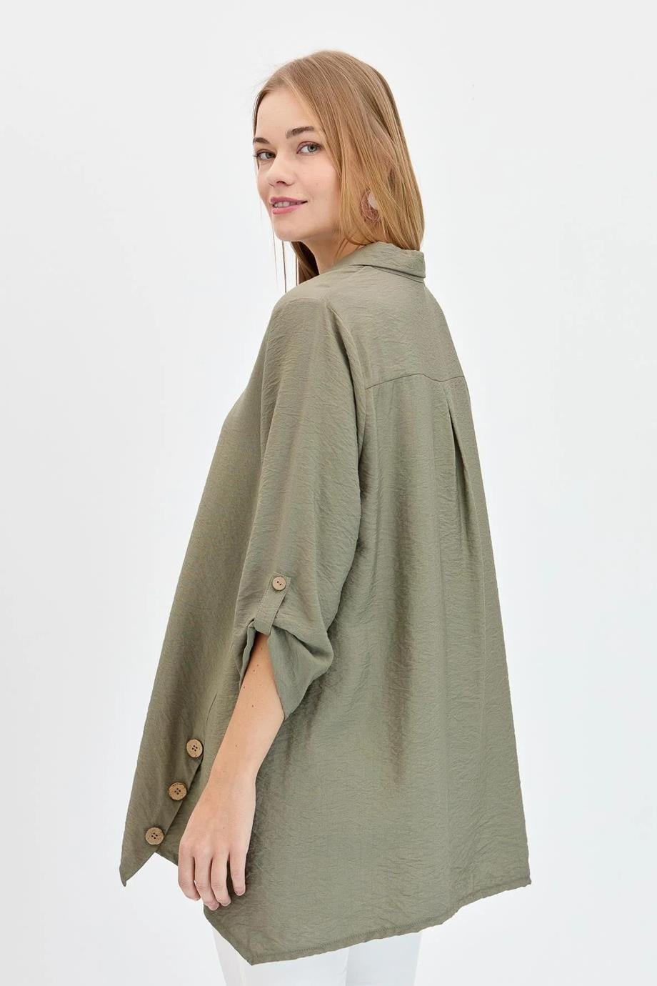DESEN23493-2Y4 DESEN GÖMLEKHAKİ