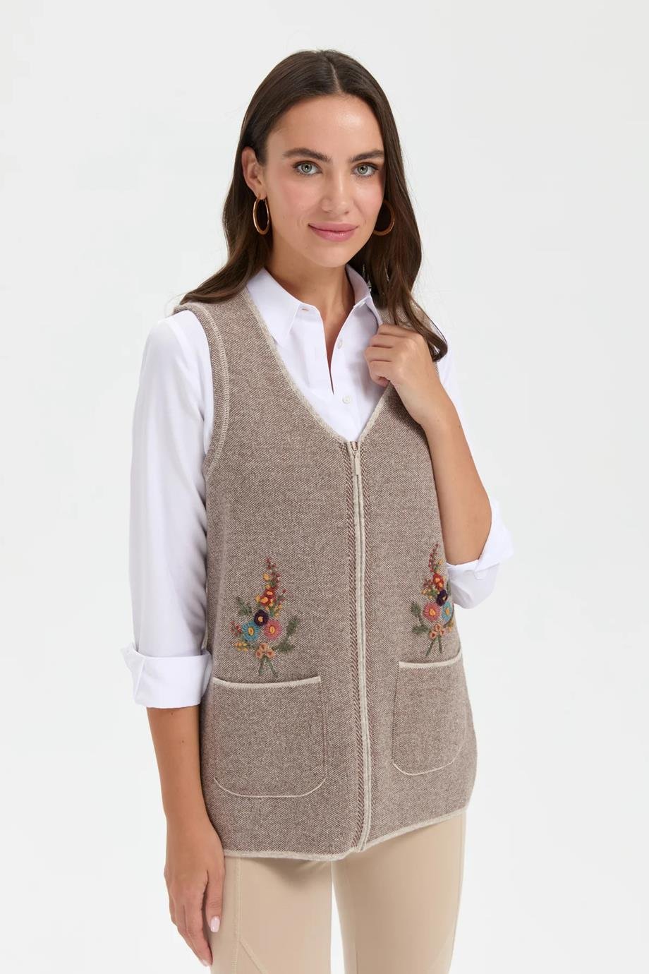 DESEN24001-VY-2K5 DESEN YELEKV.BEJ
