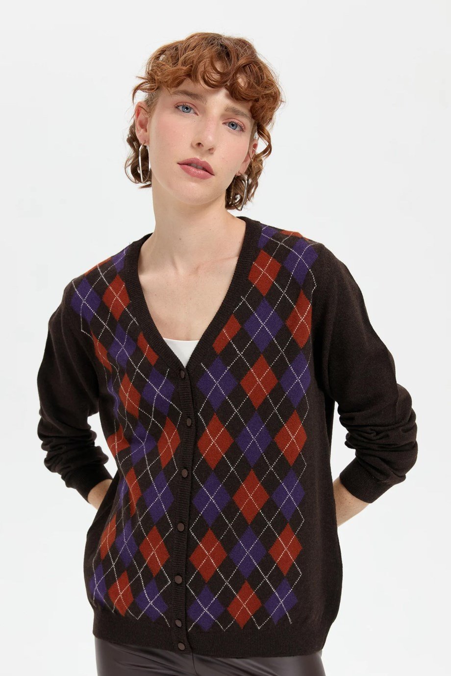 DESEN24040-VY-2K7 DESEN CEKET-KAHVE
