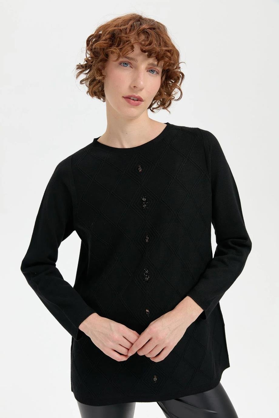 DESEN24175-SY-2K5 DESEN TUNİKSİYAH