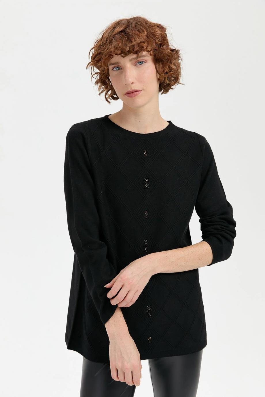 DESEN24175-SY-2K5 DESEN TUNİKSİYAH