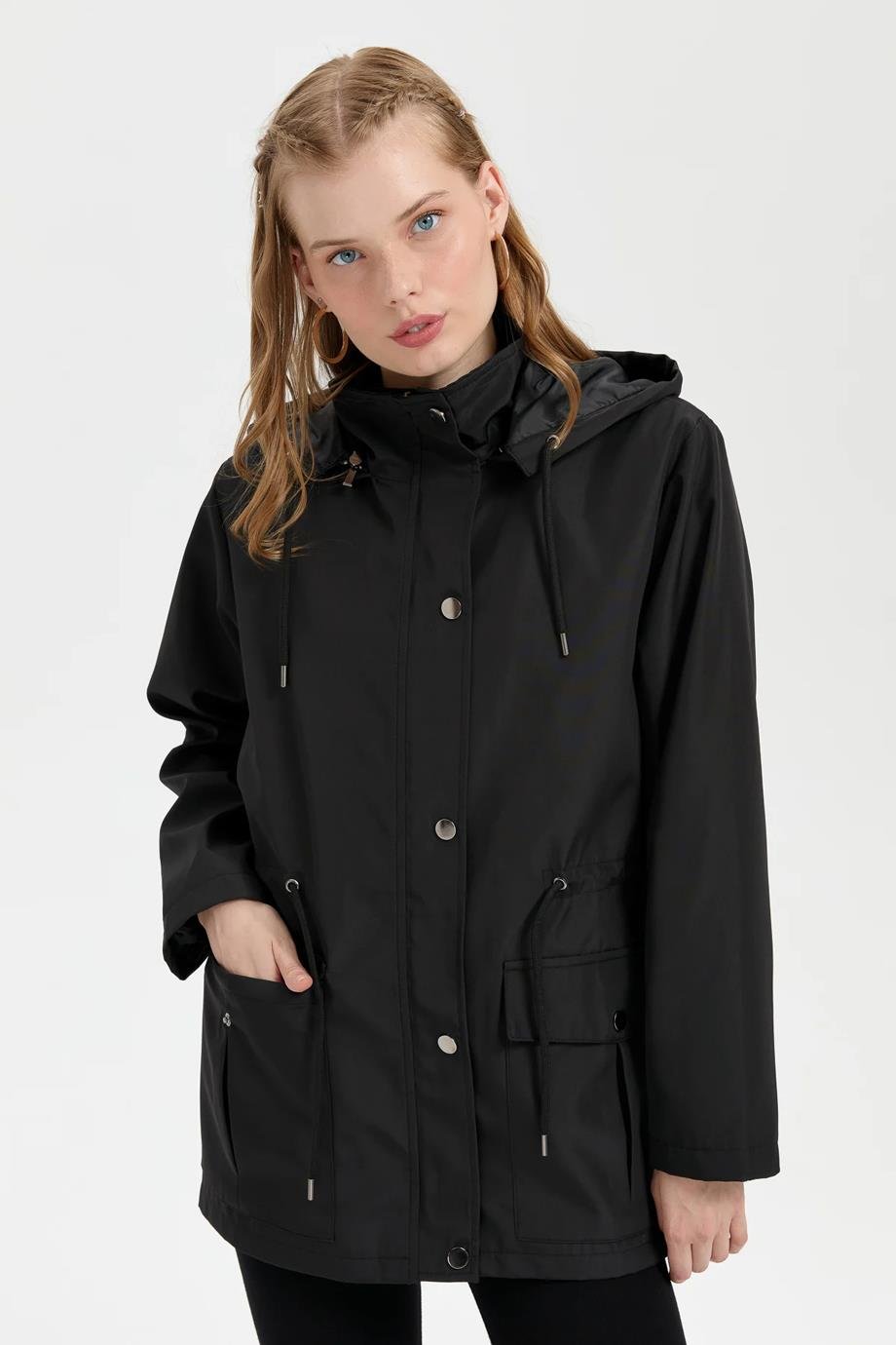 DESEN24416-2K5 DESEN TRENCHSİYAH