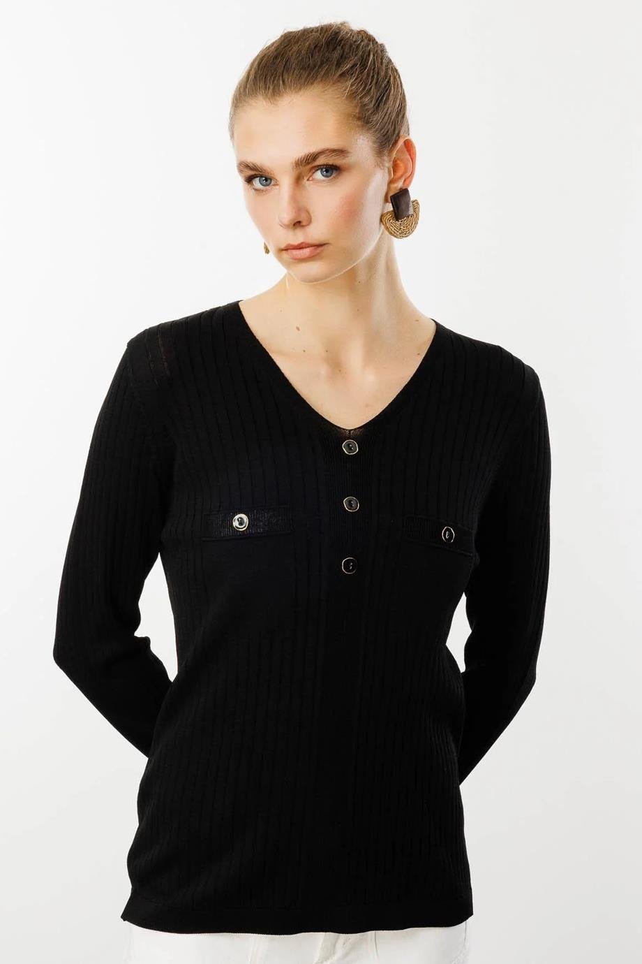 DESEN25353-VY-2Y5 DESEN BLUZSİYAH