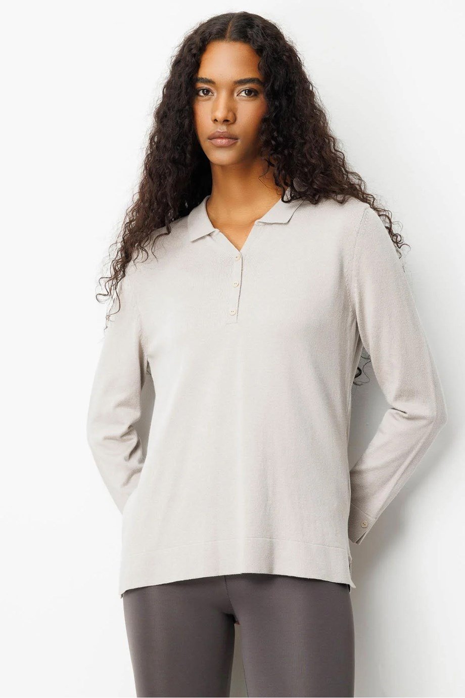 DESEN25391-2K7 DESEN BLUZ-VİZON