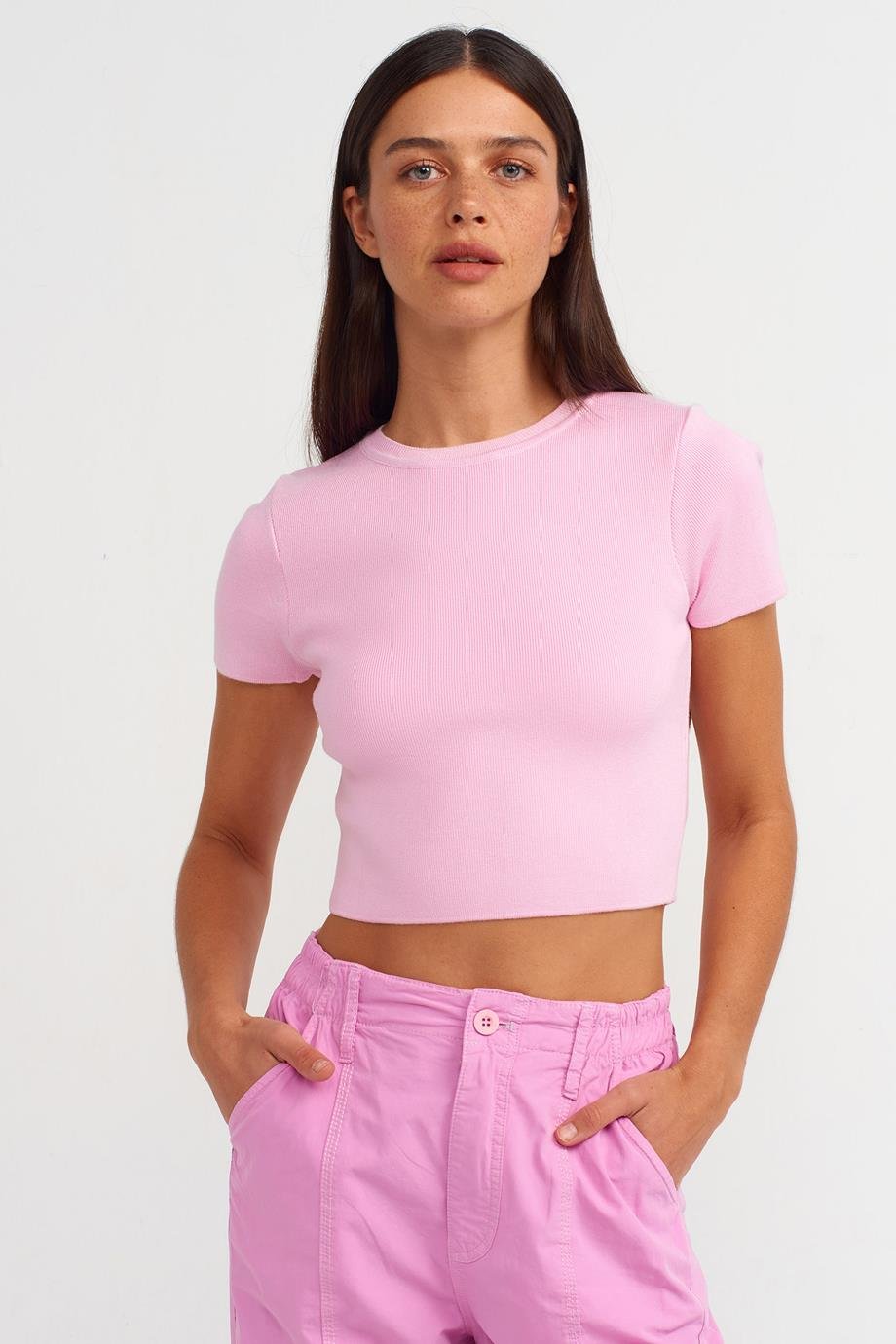 DİLVİN10357-2Y5 DİLVİN KAZAKTOZ PEMBE