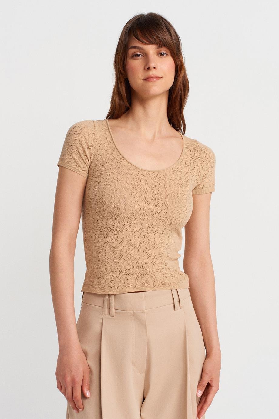 DİLVİN10755-2Y5 DİLVİN BLUZBEJ