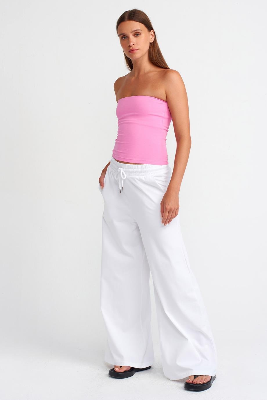 DİLVİN20659-2Y5 DİLVİN CROPPEMBE