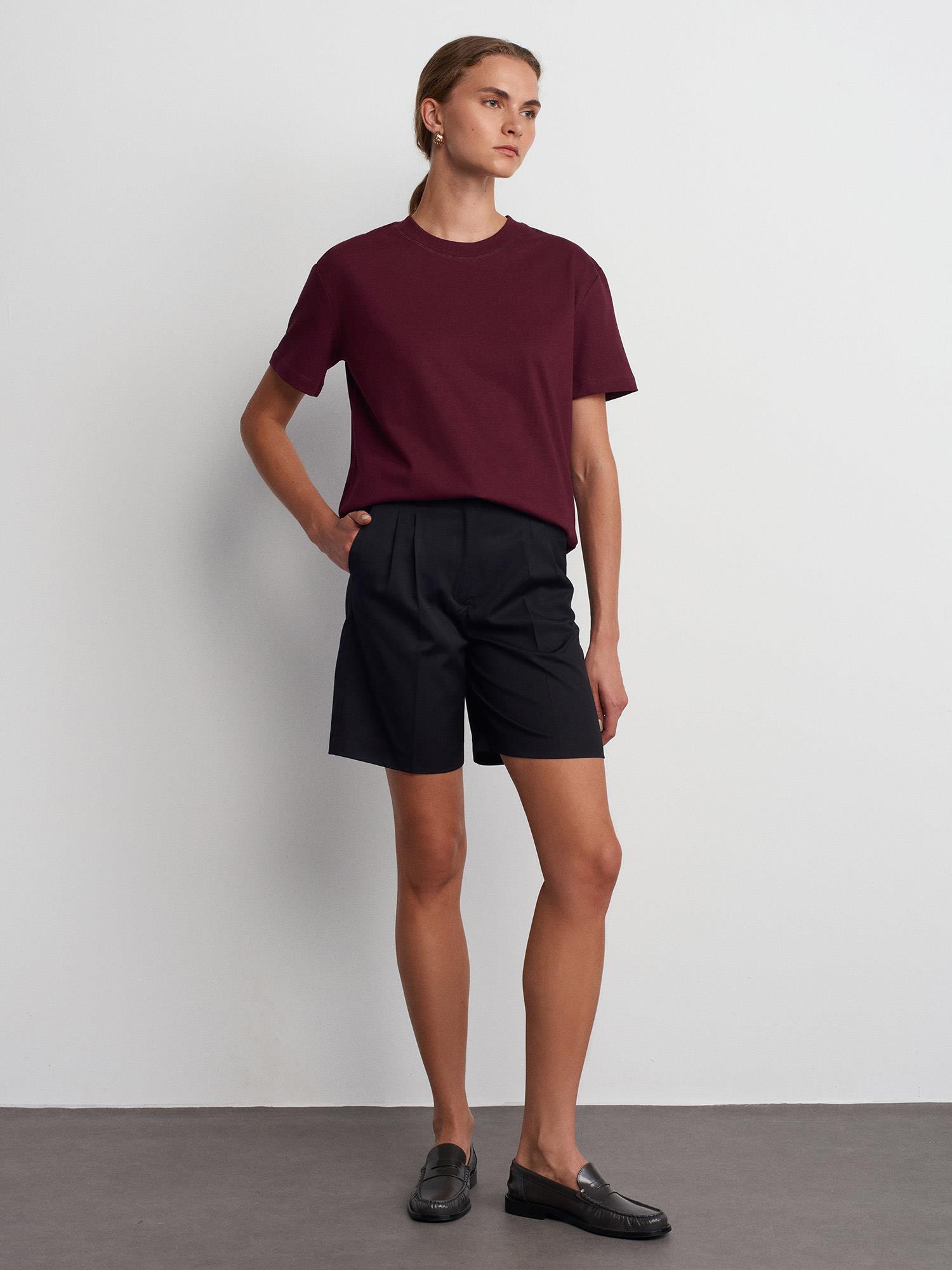 DİLVİN30312-2K6 DİLVİN TSHIRTBORDO