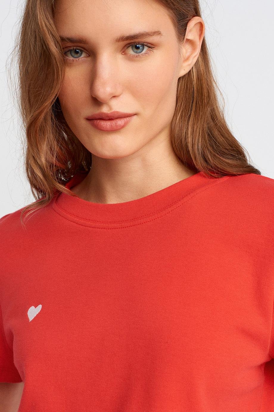 DİLVİN30584-2Y5 DİLVİN T-SHIRTKIRMIZI