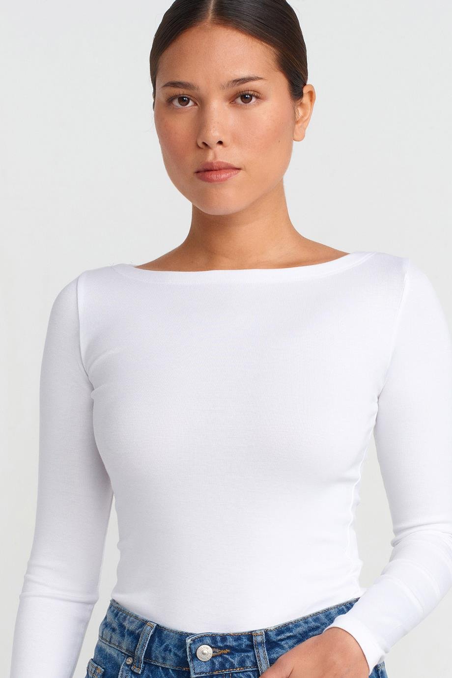 DİLVİN31332-2Y5 DİLVİN BLUZBEYAZ
