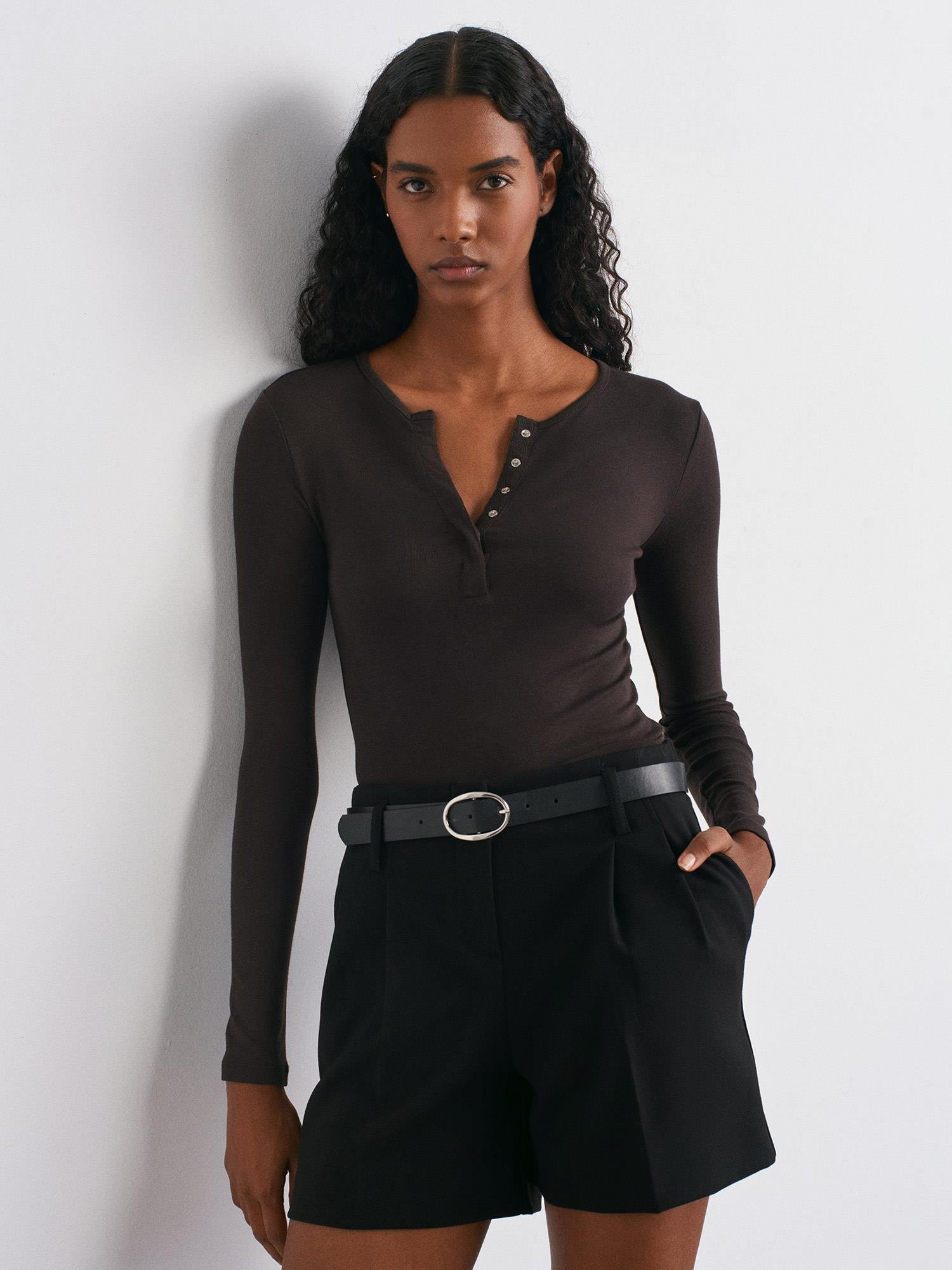 DİLVİN31442-2K6 DİLVİN KAZAKK.KAHVE