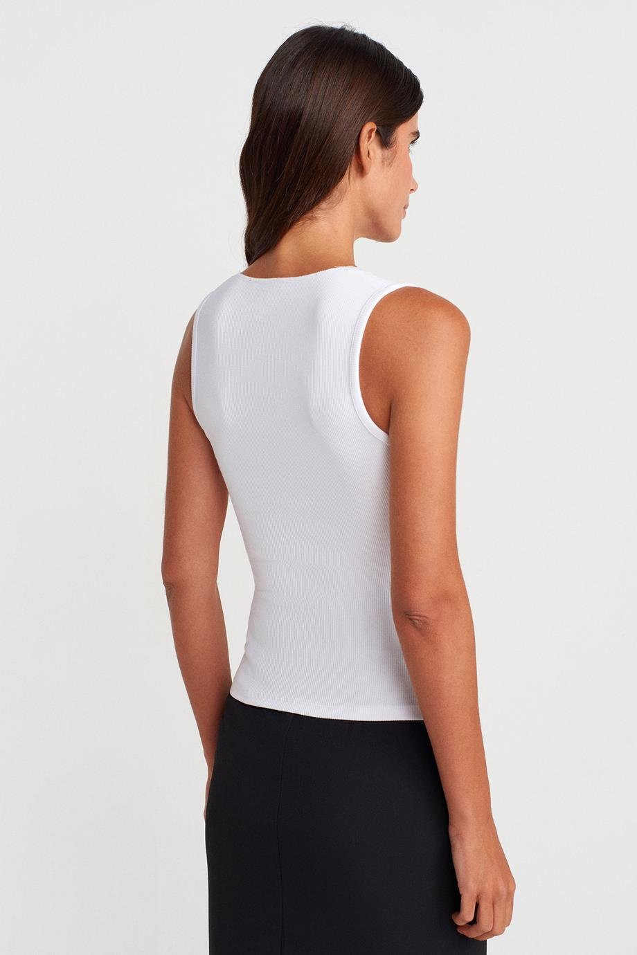 DİLVİN31778-2Y5 DİLVİN CROPBEYAZ