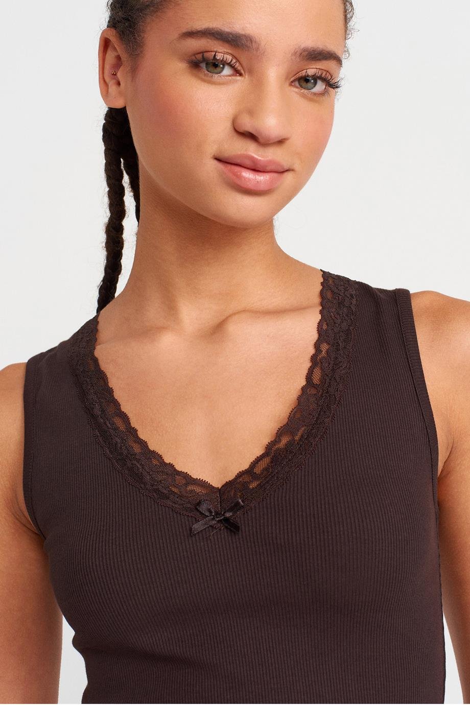 DİLVİN31778-2Y5 DİLVİN CROPK.KAHVE