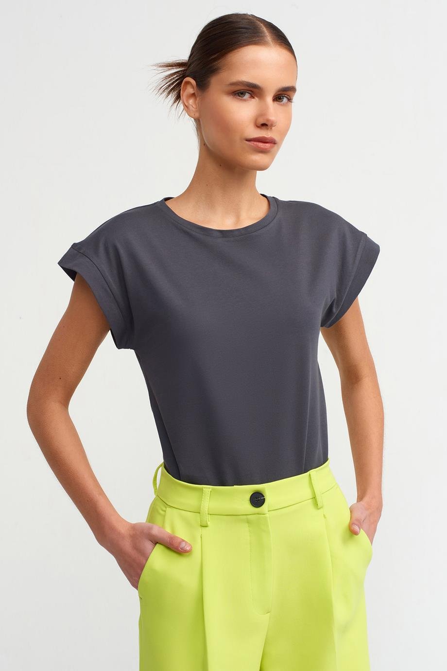 DİLVİN3504-2Y5 DİLVİN T-SHIRTANTRASİT