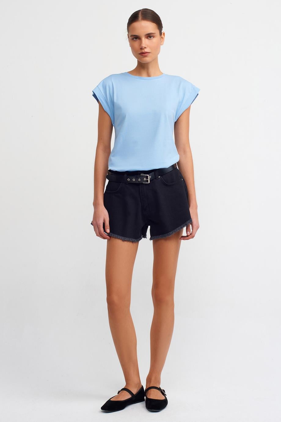 DİLVİN3504-2Y5 DİLVİN T-SHIRTMAVİ