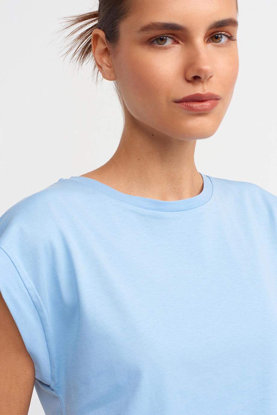 DİLVİN3504-2Y5 DİLVİN T-SHIRTMAVİ