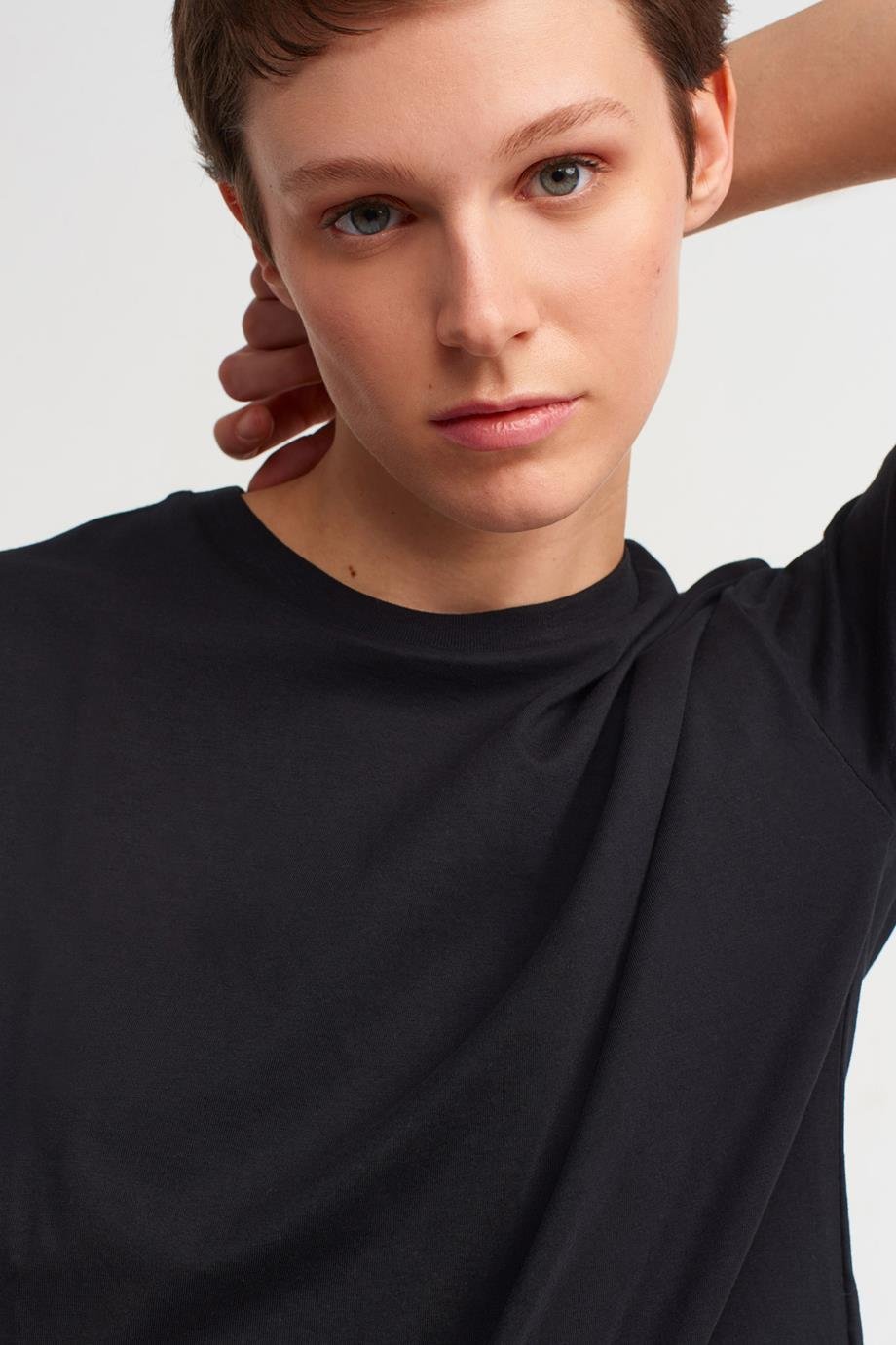 DİLVİN3683-2Y5 DİLVİN T-SHIRTSİYAH