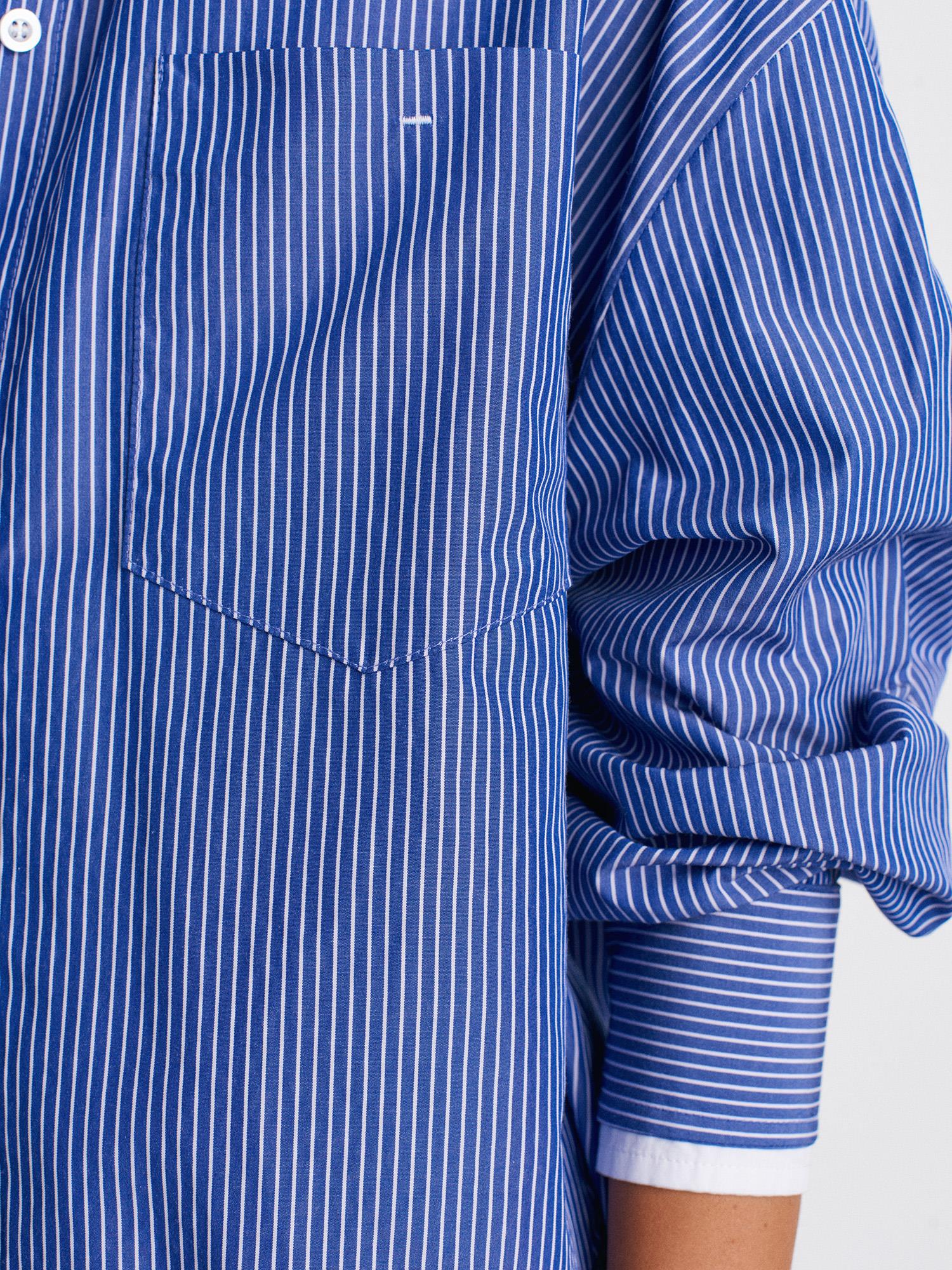 DİLVİN50527-2K6 DİLVİN GÖMLEKMAVİ