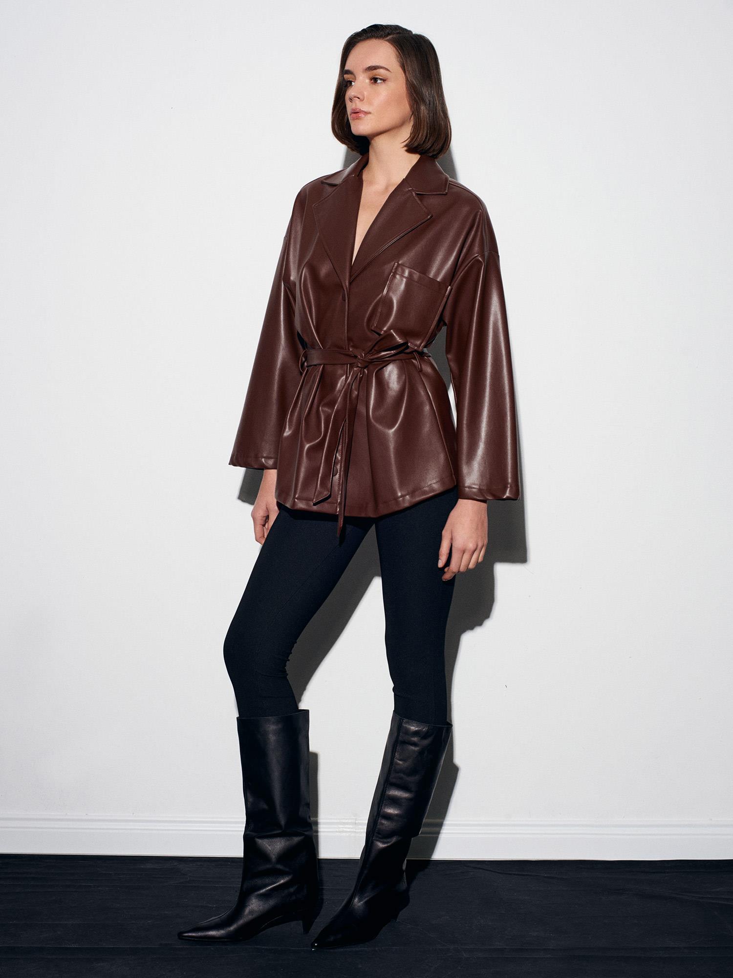 DİLVİN50533-2K6 DİLVİN CEKETA.KAHVE