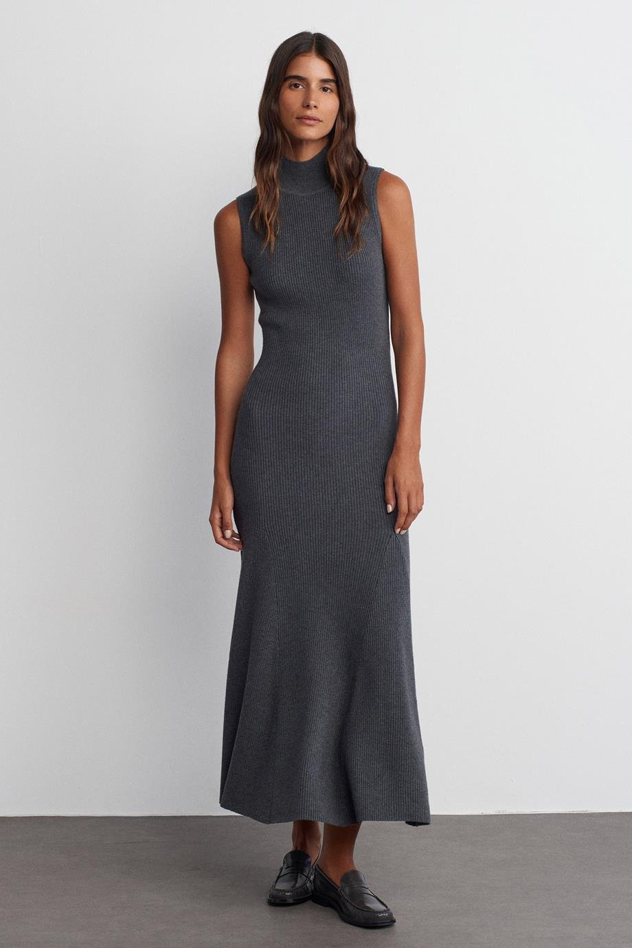 DİLVİN90234-2K5 DİLVİN ELBİSEFÜME MELANJ