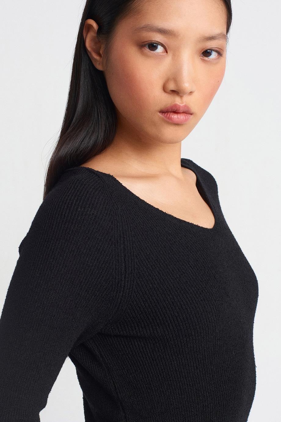 DİLVİN90242-2K5 DİLVİN ELBİSESİYAH