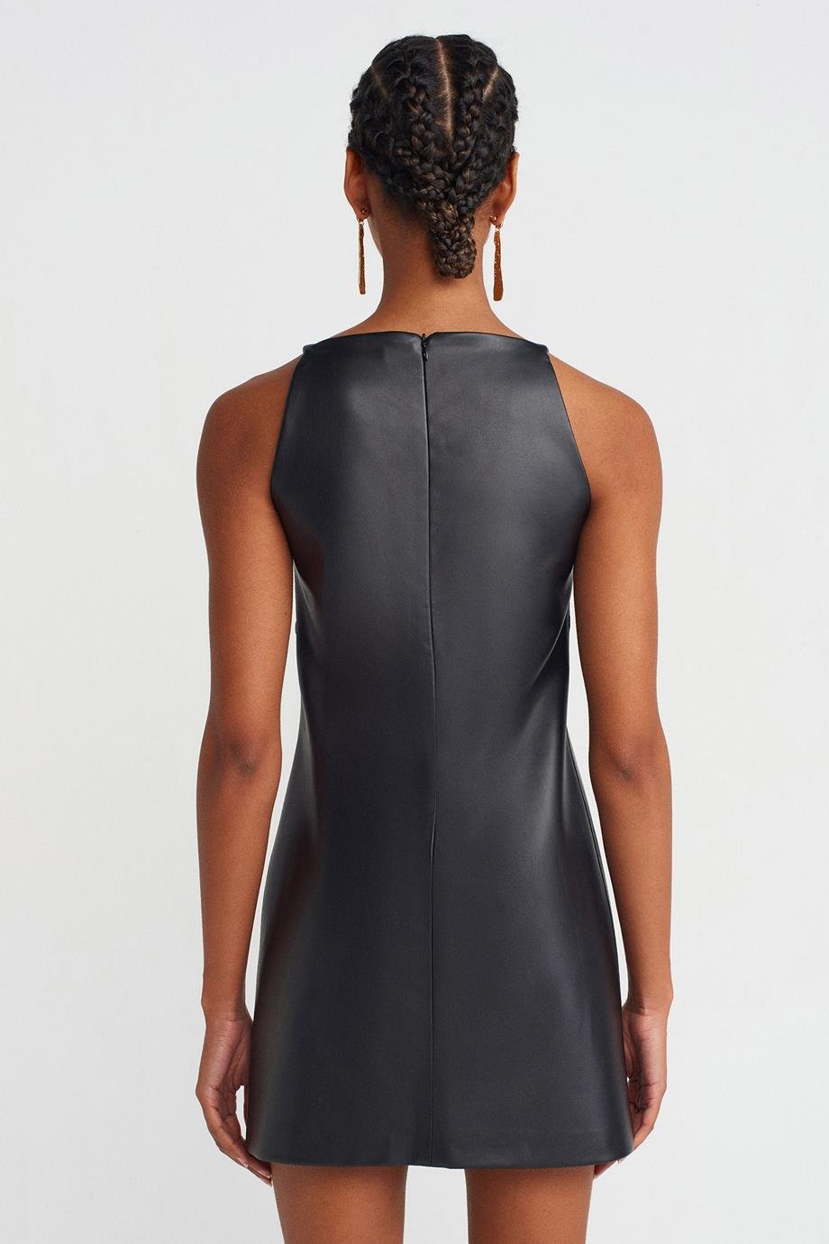 DİLVİN90907-2K5 DİLVİN ELBİSESİYAH