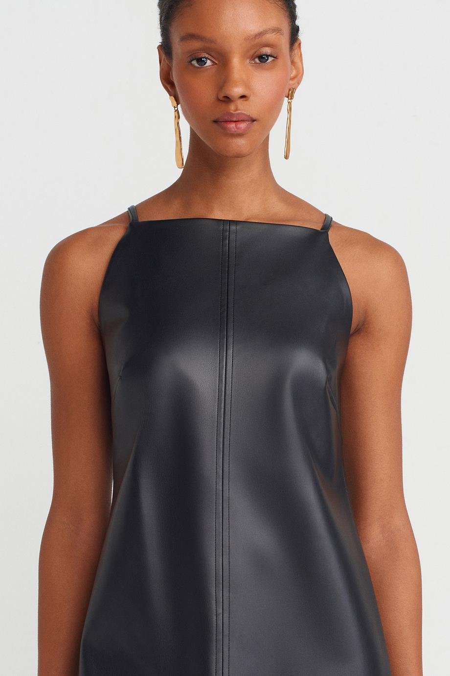 DİLVİN90907-2K5 DİLVİN ELBİSESİYAH