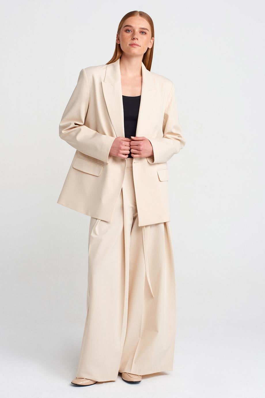 DİLVİNKadın Blazer Ceket Bej 60759-2Y6