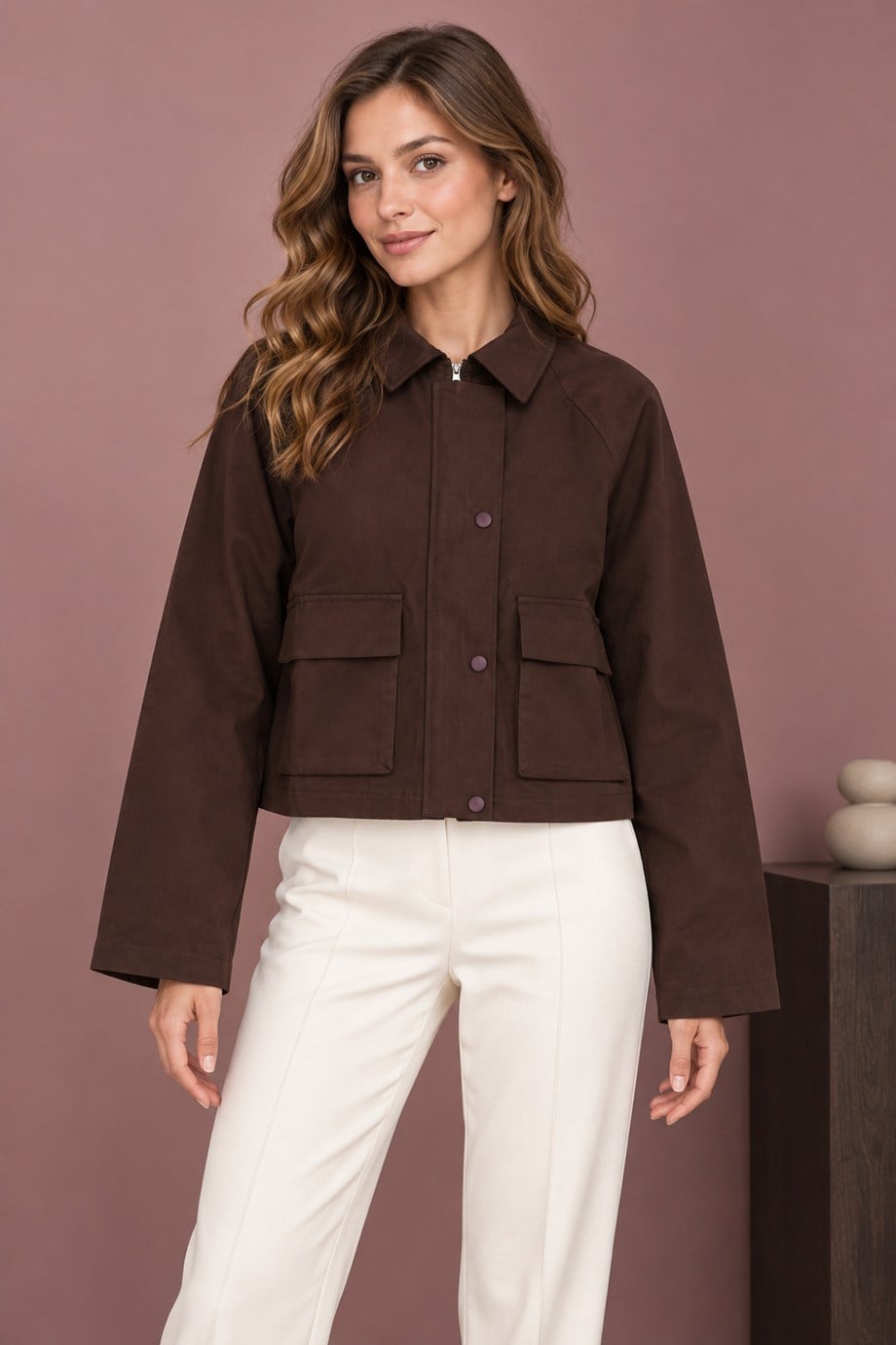 EFİL7742-2K7 EFİL TRENCH-KAHVE