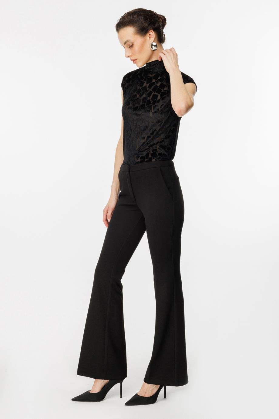 EKOL1185-2K5 EKOL PANTOLONSİYAH