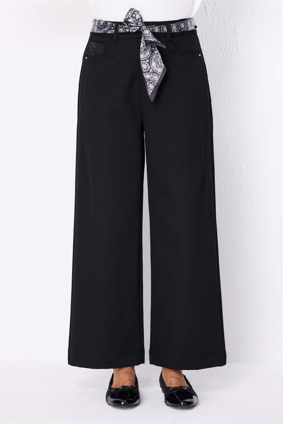 EKOL2903-2K7 EKOL PANTOLON-SİYAH