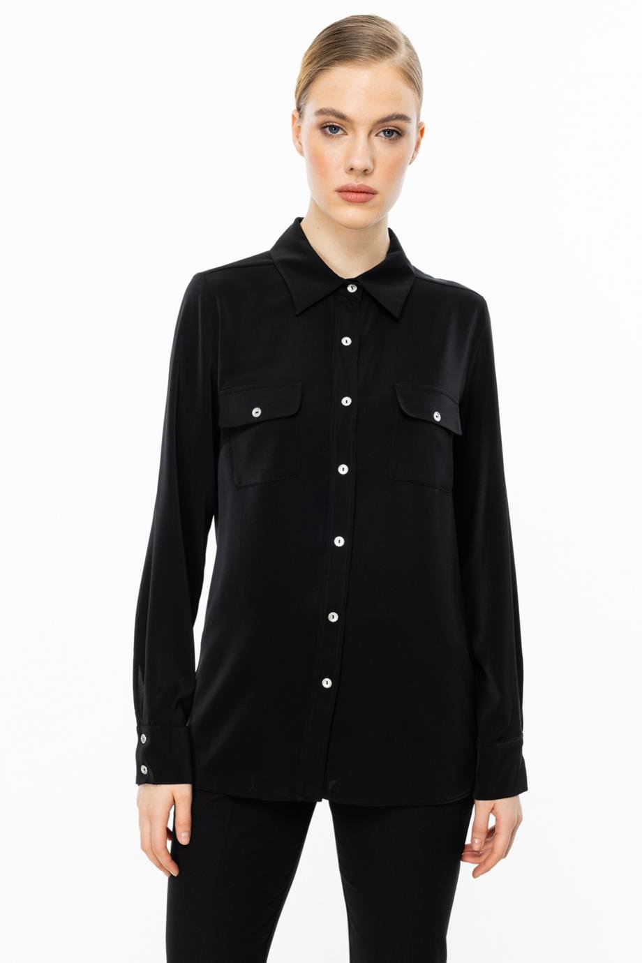 EKOL3026-2Y5 EKOL BLUZSİYAH