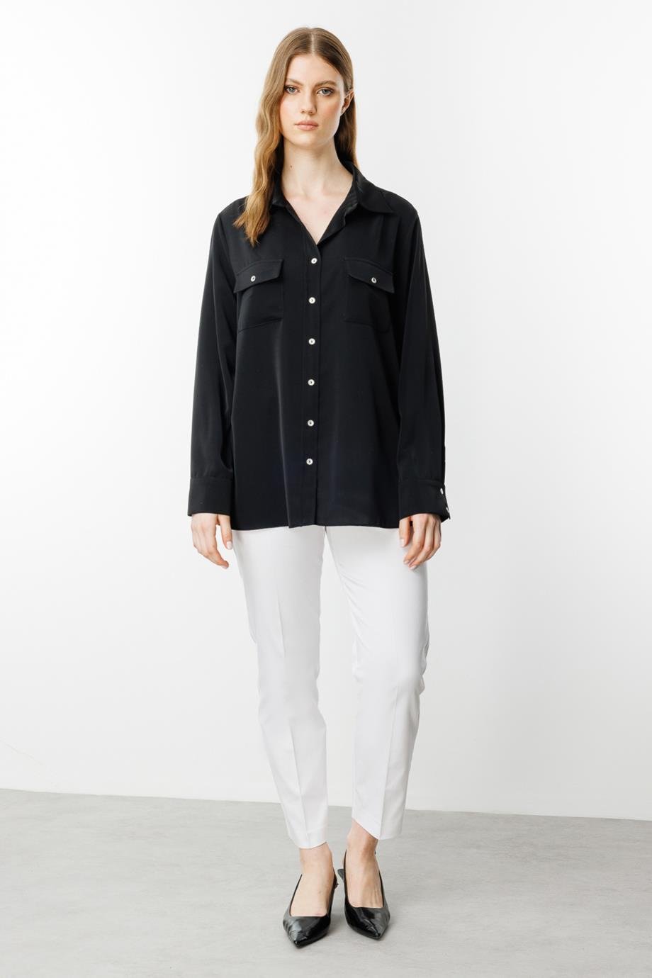 EKOL3526-2Y5 EKOL BLUZSİYAH