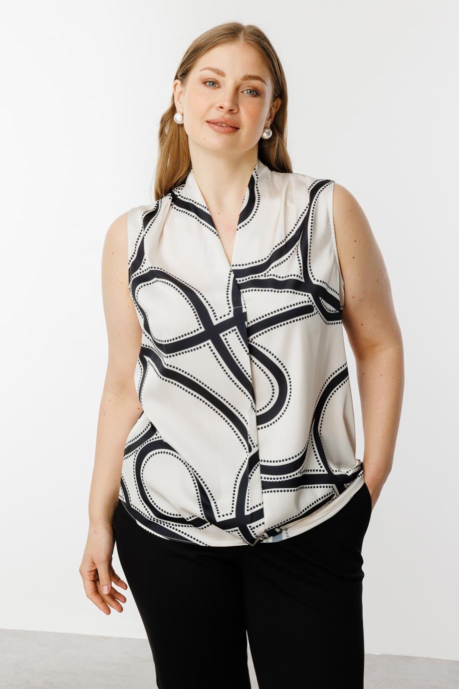 EKOL3564-2Y5 EKOL BLUZSİYAH