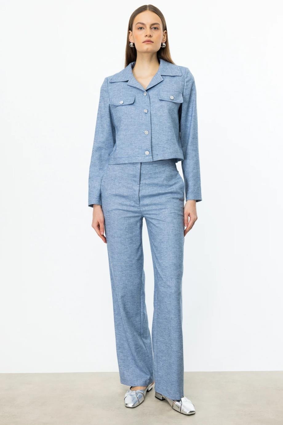 EKOL4198-2Y5 EKOL PANTOLONMAVİ