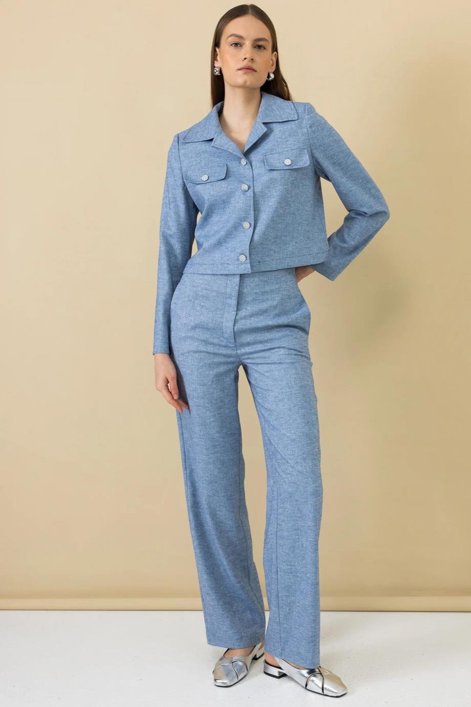 EKOL4198-2Y5 EKOL PANTOLONMAVİ