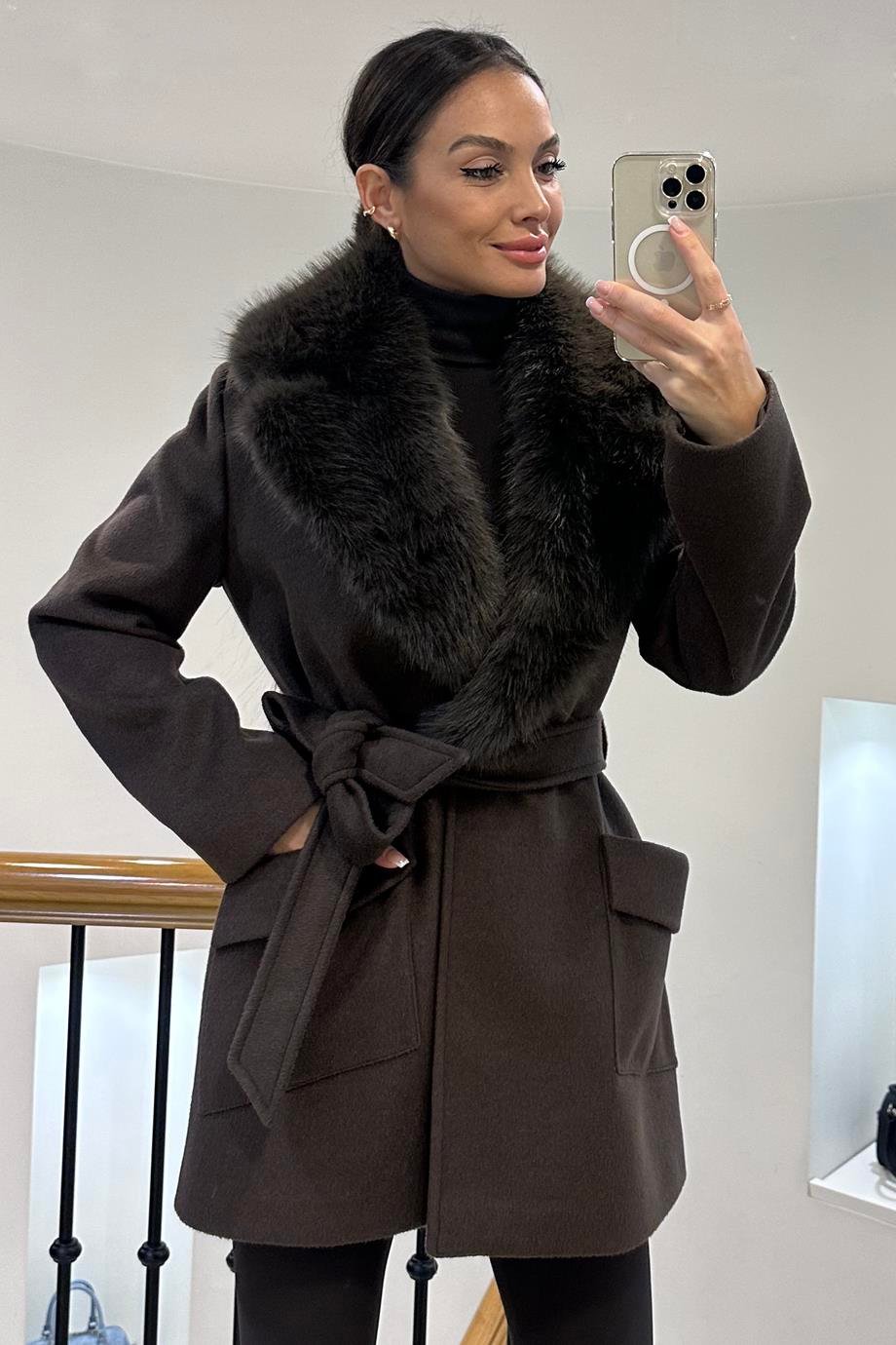 EKOL6079-2K6 EKOL MANTO-KAHVE