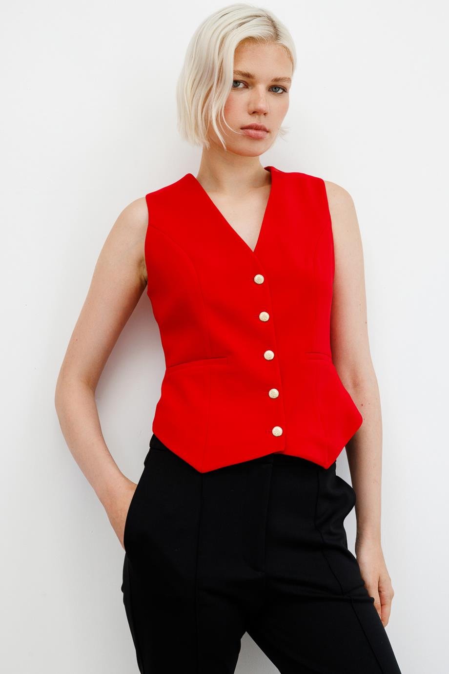 EKOL6501-2K5 EKOL YELEKKIRMIZI