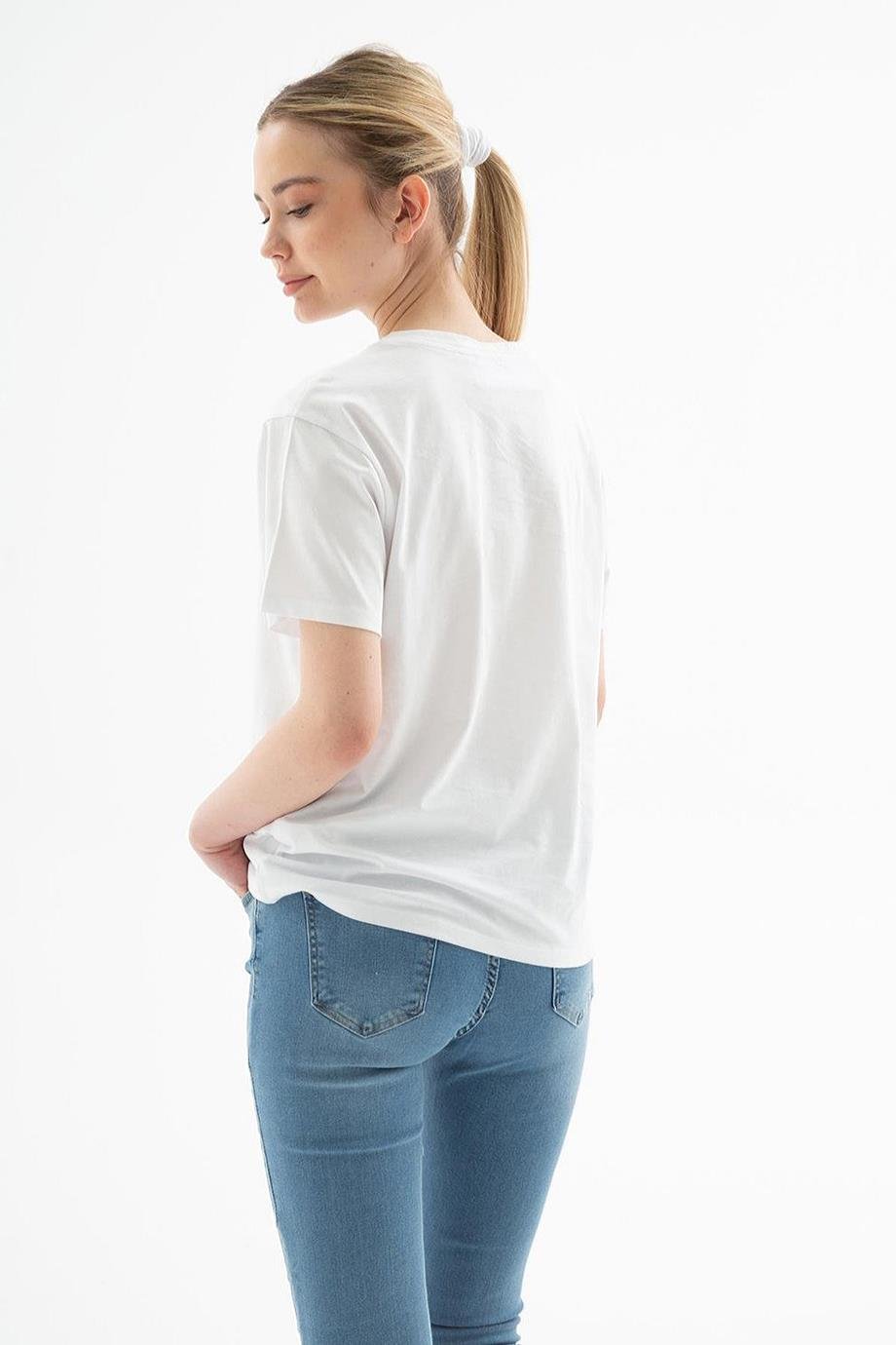 FASHİON FRİENDS0122-2Y5  F.FRIENDS T-SHIRTBEYAZ