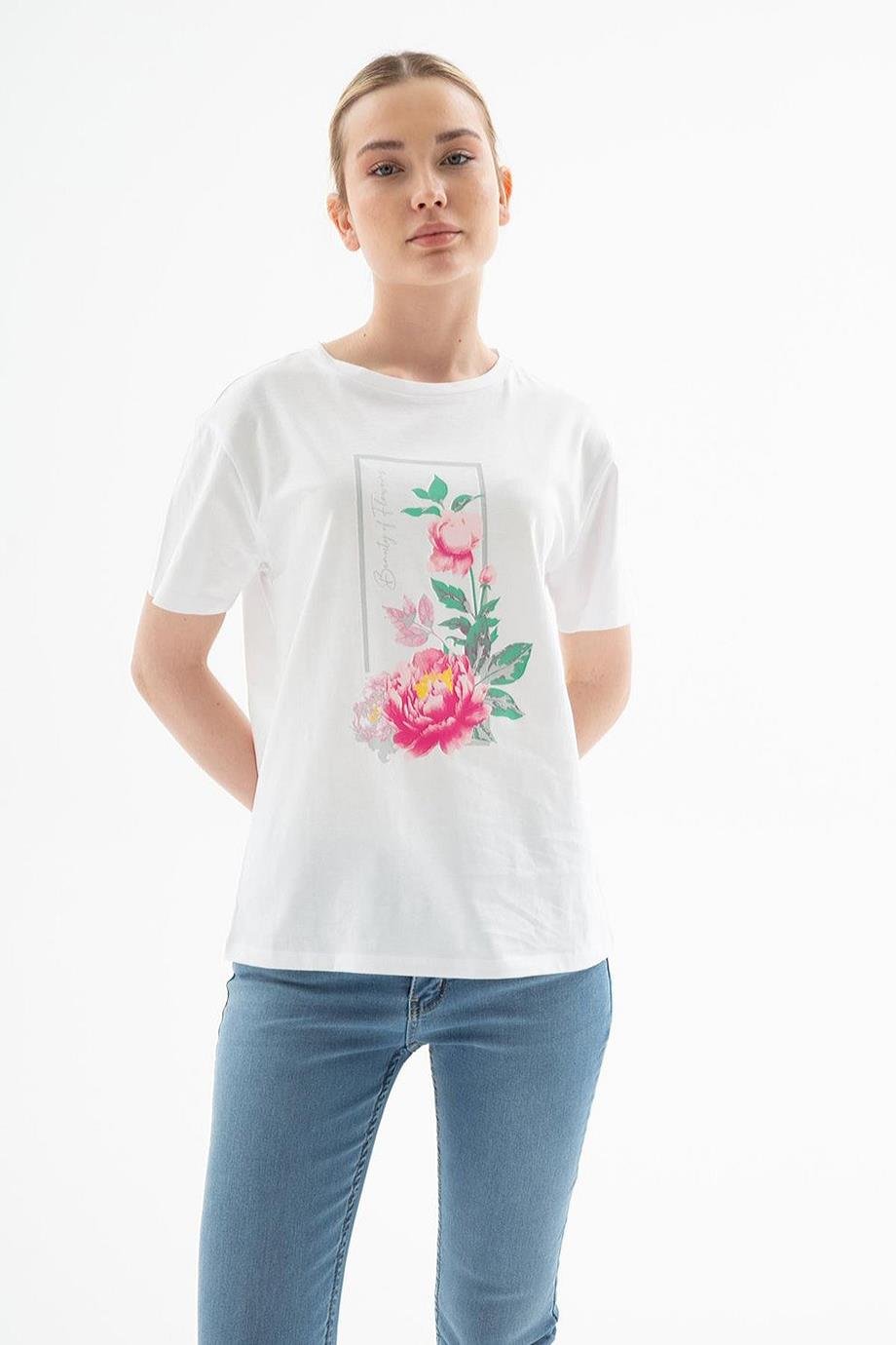 FASHİON FRİENDS0122-2Y5  F.FRIENDS T-SHIRTBEYAZ