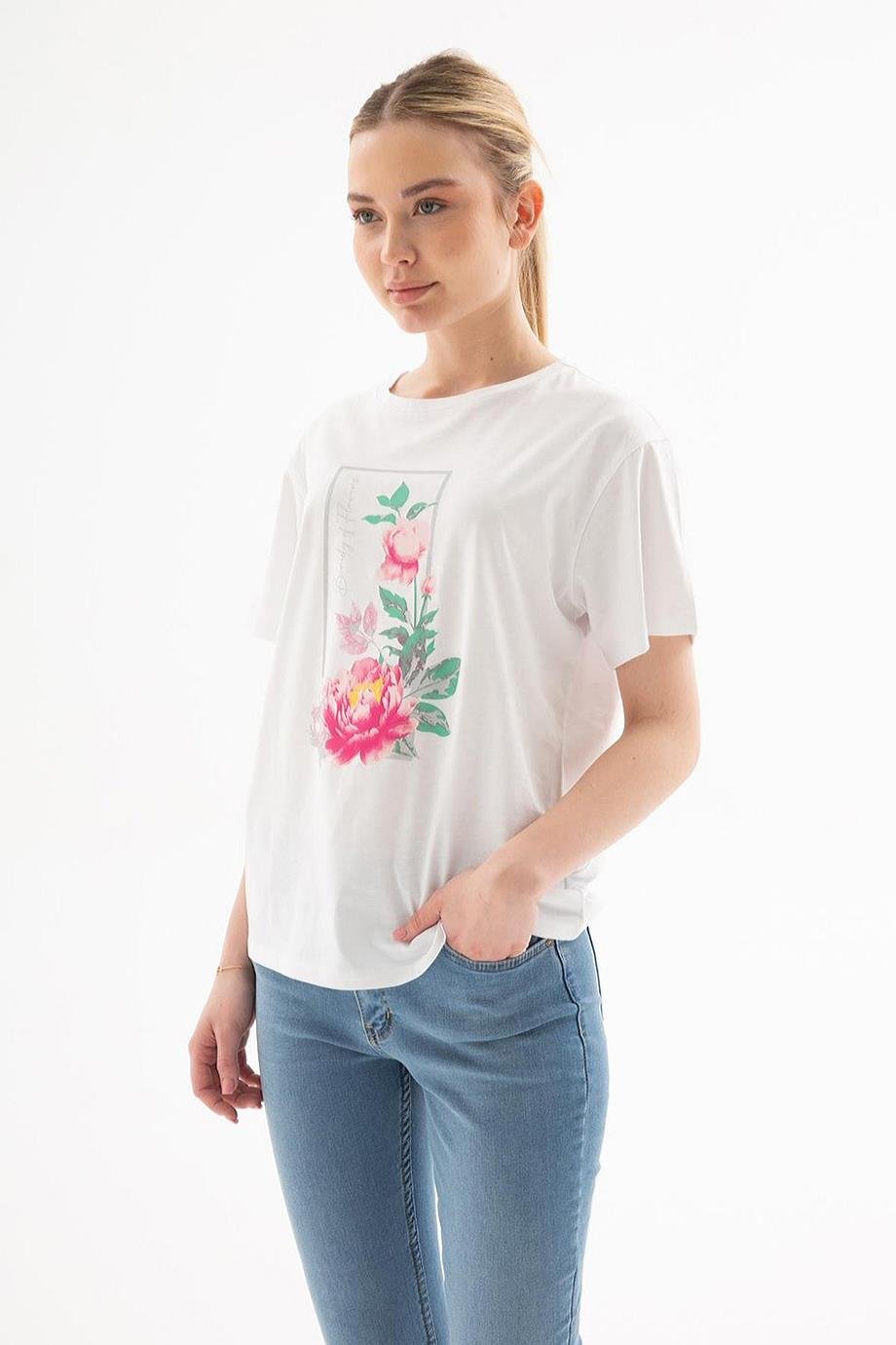 FASHİON FRİENDS0122-2Y5  F.FRIENDS T-SHIRTBEYAZ