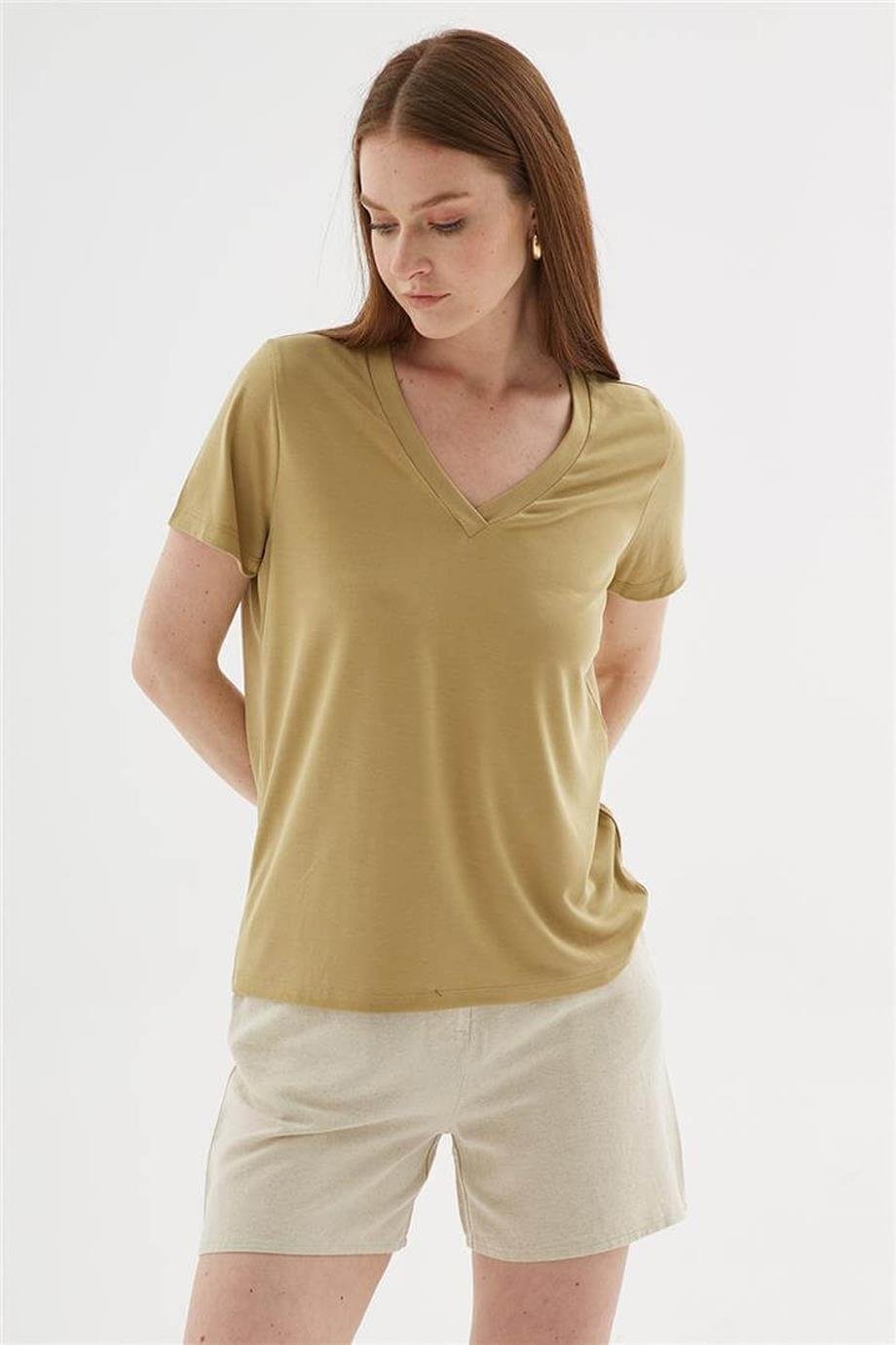 FASHİON FRİENDS0144-2Y5 F.FRIENDS BLUZOLİVE