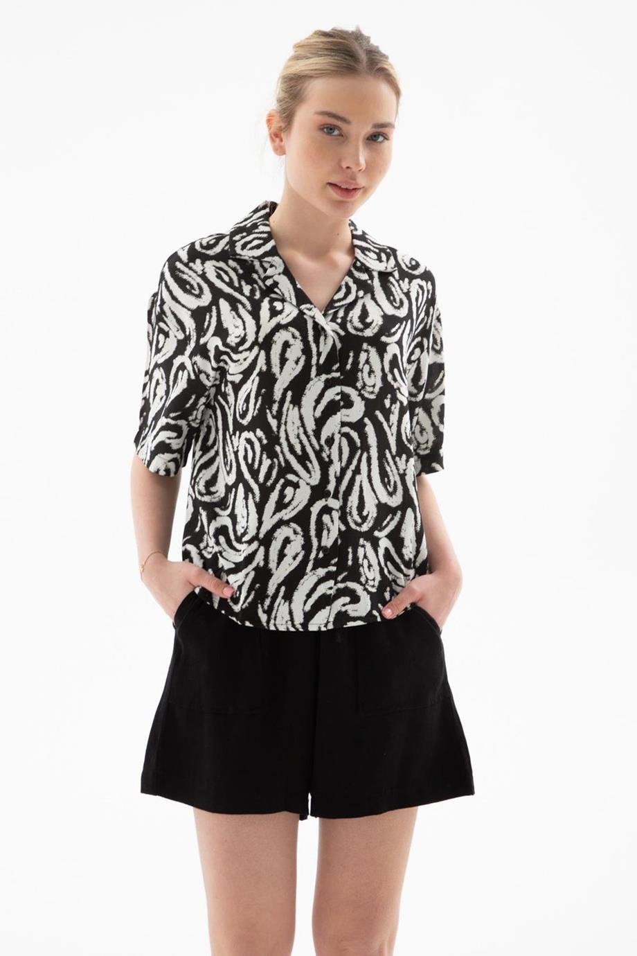 FASHİON FRİENDS0240-2Y5 F.FRIENDS GÖMLEKSİYAH