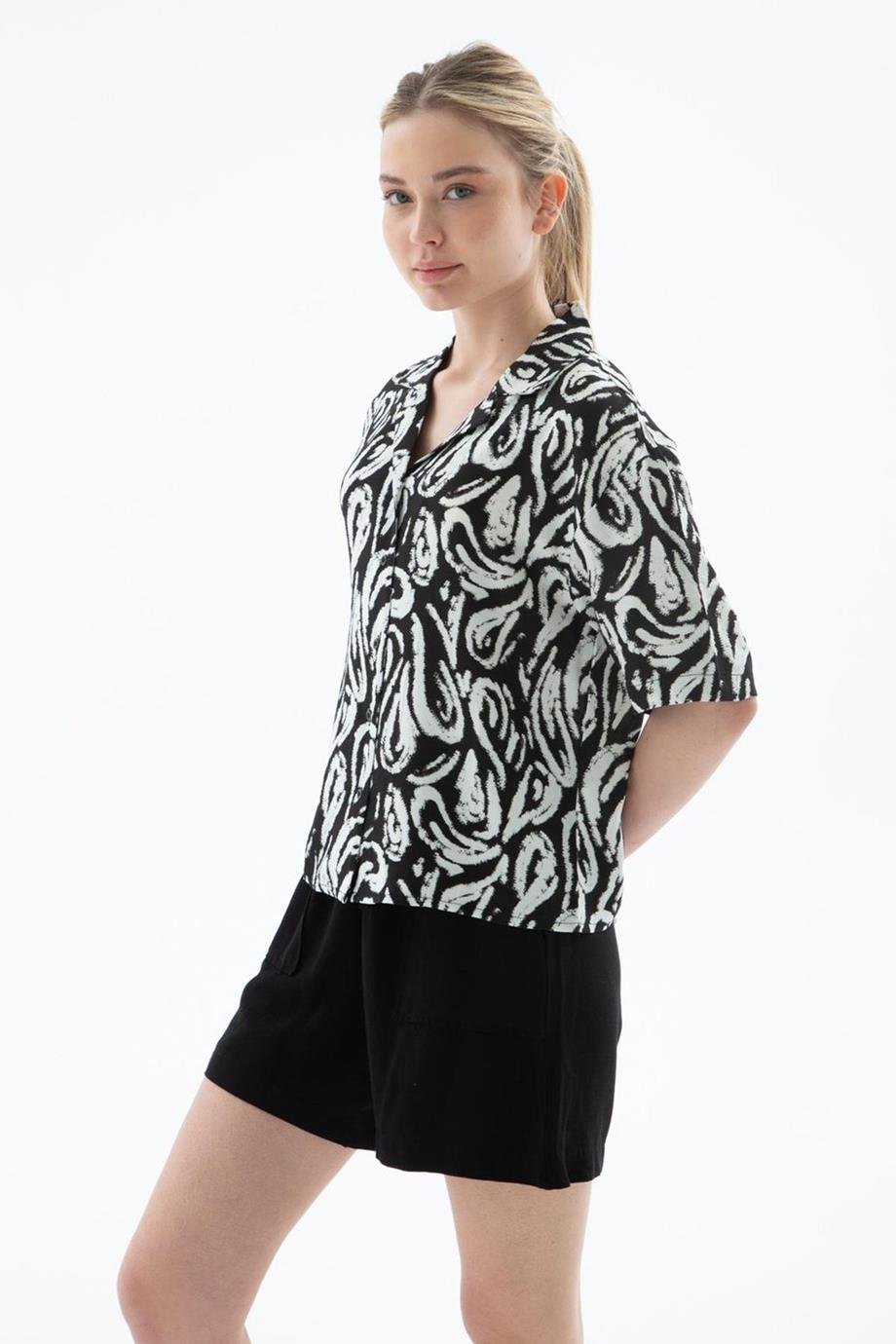 FASHİON FRİENDS0240-2Y5 F.FRIENDS GÖMLEKSİYAH