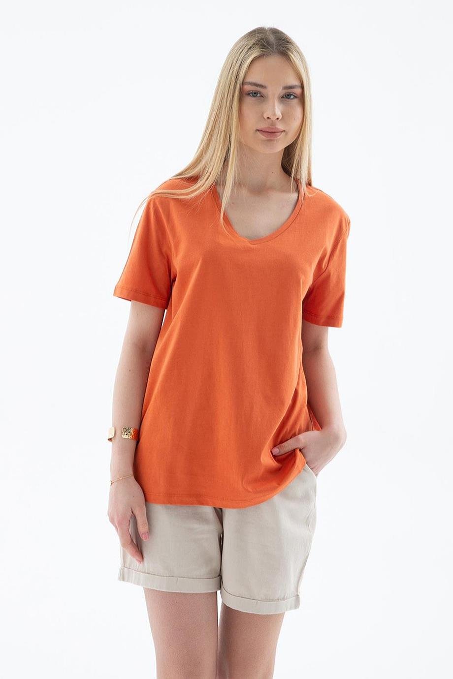 FASHİON FRİENDS0248-2Y5 F.FRIENDS T-SHIRTTURUNCU