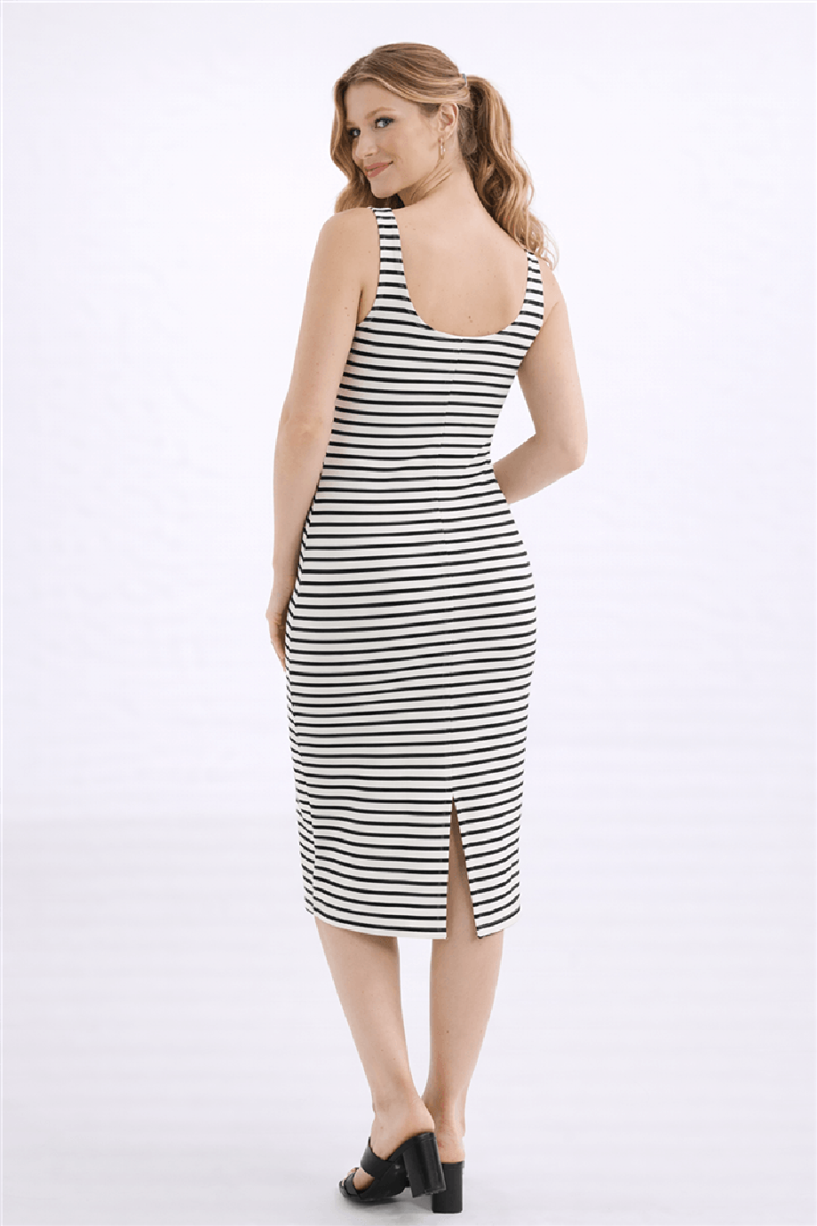 FASHİON FRİENDS0299-2Y6 F.FRIENDS ELBİSE-EKRU ÇİZGİLİ
